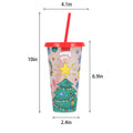 24Oz Color Changing Cold Cups With Straws
