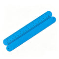 Full-Color Print Silicone Slap Bracelets W/Ruler