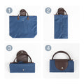 600D Oxford Cloth Folding Zipper Shopping Bag