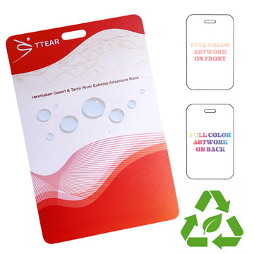Eco-Friendly Full Color Custom Laminated Paper Event Badge