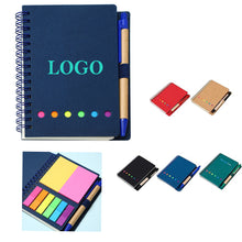 Pocket Lined Notepad With Sticky Notes And Pen