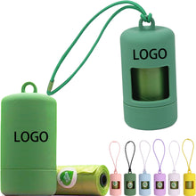 Dispenser Leash Doggie Waste Bag With Carabiner Clip