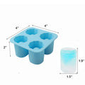4-Cavity Ice Shot Glass Mold