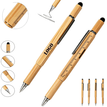 Compact Bamboo Multi-Tool Pen