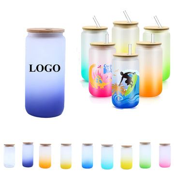 16 Oz Gradient Glass Tumbler