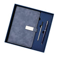 Stamped Logo Leather A5 Notebook Set