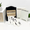 Wooden Perpetual Calendar Desktop Ornament