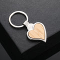 Bamboo-Metal Keychain