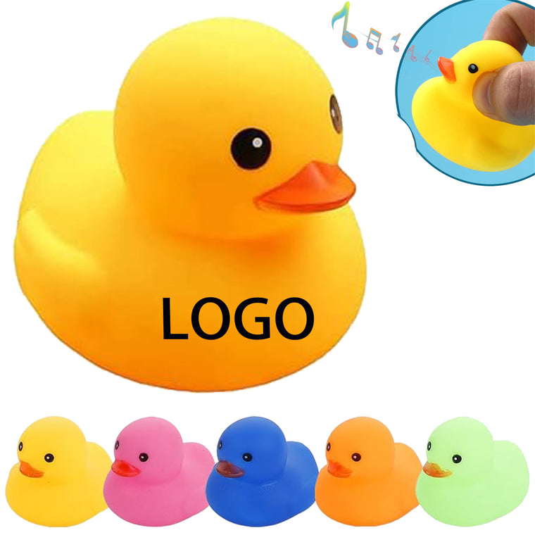 Children Bath Duck Toys Yellow Rubber Ducks Squeak