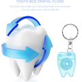 Tooth Shape Dental Floss Keychain
