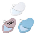 Minimalist Pu Heart-Shaped Makeup Mirror