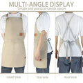 Adjustable Cross Back Waterproof Canvas Apron