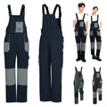 Unisex Multi-Pockets Adjustable Bib Overalls
