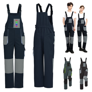 Unisex Multi-Pockets Adjustable Bib Overalls