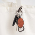 Wooden Bottle Opener W/Keychain