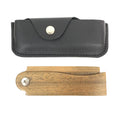 Wooden Viking Folding Hair Beard Comb Carrying Pouch For Men
