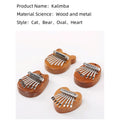 Mini Wooden 8 Key Finger Thumb Piano Kalimba For Beginners