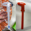 Mini Plastic Caliper Double Vernier Scale