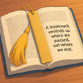Brass Bookmark Ruler With Tassel