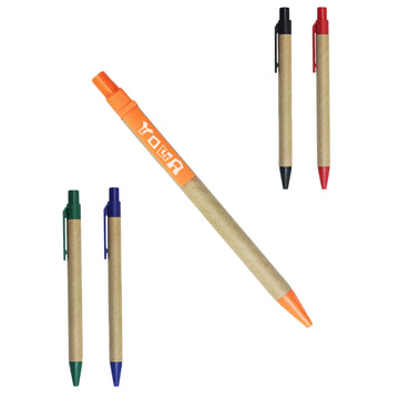 Eco-Friendly Kraft Paper Barrel Ballpoint Pen