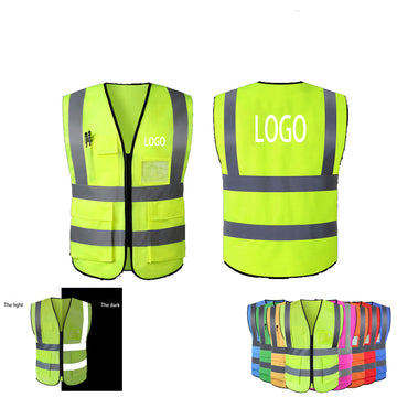 High Visibility Vest With Pocket Zipper