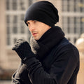 Unisex Warm Fleece Lined Beanie Hat