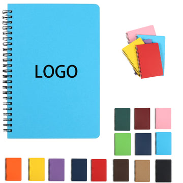 Spiral Notebook With Hardcover Plastic Waterproof A5