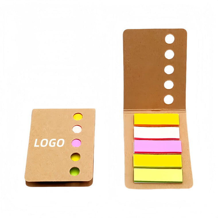 Kraft Paper Colorful Strips Combo Sticky Notes