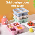 Wheat Straw 4-compartment Snack Box