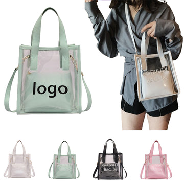 2 In 1 Transparent Shoulder Bag Jelly Handbag
