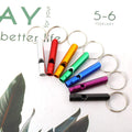 Survival Aluminum Whistle With Key Chain