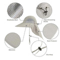 Wide Brim Fishing Hat with Neck Flap