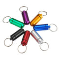 Mini Pill Box Keychain Waterproof Aluminum Pill Holder Case