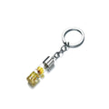 Dried Flower Glass Bottle Pendant Keychain