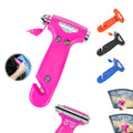 3-in-1 Emergency Escape Hammer: Window & Seat Belt Cutter