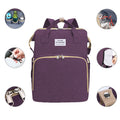 Multifunctional Large Diaper Bag Backpack With Baby Bed