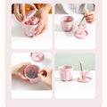 Makeup Brush Cleaning Cup Kit Rinsing Pad Bowl Cleaner Tool