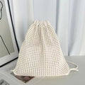 Both Shoulder Solid Color Knitted Bag