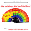 Large Folding Hand Rave Fan