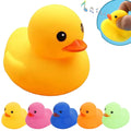 Children Bath Duck Toys Yellow Rubber Ducks Squeak