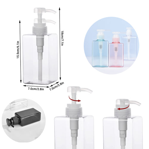 15Oz Clear Empty Pump Bottles