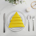 Square Solid Washable Polyester Soft Cloth Napkins