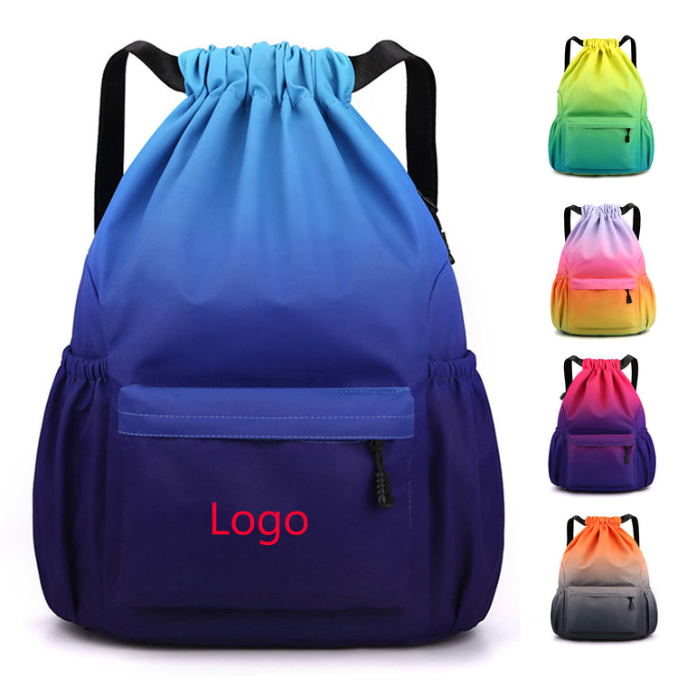 Unisex Outdoor Drawstring Sports  Waterproof Backpack