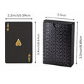Gold Waterproof Playing Poker Cards Customize Every Back