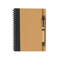 Eco-Friendly Spiral Notebook Set With Ballpoint Pen