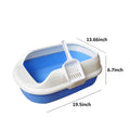 High-Sided Open-Top Cat Litter Box