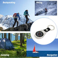 Handheld Alloy Compass With Key Chain