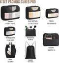 8-Stress-Free Travel Packing Cube Set With Breathable Mesh