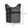 Crossbody Bag Sling Backpack W/ Water Bottle Pocket Hiking