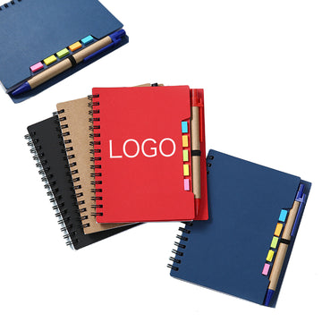 Spiral Notebook Journal With Sticky Note